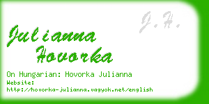 julianna hovorka business card